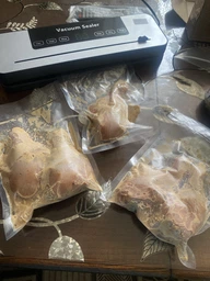 Вакууматор для продуктов и еды 120 Вт со встроенным резаком и сенсорным управлением бытовой вакуумный упаковщик электрический автоматический домашний + 10 пакетов в подарок