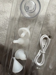 Електронний аспіратор назальний потужний для носа Electric Baby Nasal Aspirator соплеотсос електричний для новонароджених дітей з музикою білий фото від покупців 15