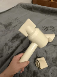 Фен для волос профессиональный Super Hair Dryer 5в1 с держателем белый + серый фото от покупателей 3