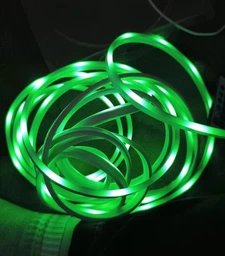 Розумна гнучка неонова світлодіодна стрічка Neon LED RGB-IC з Bluetooth USB та синхронізацією музики 10 метрів Водостійкий смарт гнучкий неон SMD5050 з пультом і блютуз додатком 5 вольт сумісність з Авто ТБ ПК фото від покупців 2