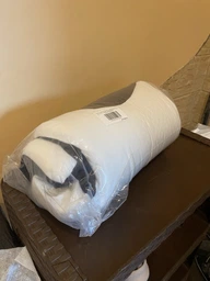 Ортопедична подушка з ефектом пам'яті для шиї та плечей 62×37-8-12 см,Memory Foam,метелик чорно-білий KT7006275 фото від покупців 17