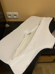 Ортопедична подушка з ефектом пам'яті для шиї та плечей 62×37-8-12 см,Memory Foam,метелик чорно-білий KT7006275 фото від покупців 15