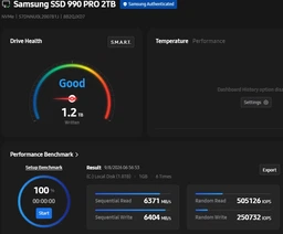 SSD диск Samsung 990 Pro 2TB M.2 PCIe 4.0 x4 NVMe 2.0 V-NAND 3bit MLC (MZ-V9P2T0BW)