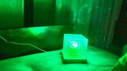 Ночник от USB куб звездное небо LED настольная RGB лампа 16 цветов для спальни и детской + пульт фото от покупателей 3