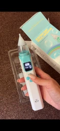 Електронний аспіратор назальний потужний для носа Electric Baby Nasal Aspirator соплеотсос електричний для новонароджених дітей з музикою білий фото від покупців 12