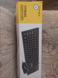Комплект клавиатуры и USB мышки TWolf TF600 с RGB LED подсветкой с Anti-ghosting Black