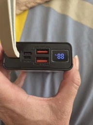 Повербанк 20000 mah 22.5W Super Fast Charge 10192 з LED дисплеєм і швидкою зарядкою PD/QC 3 порта powerbank павербанк для телефона apple айфона iphone самсунг samsung роутера планшета універсальний з ліхтариком фото от покупателей 1