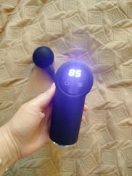Массажер пистолет перкуссионный сенсорный 6в1 Massage Gun для тела спины ног и шеи мышц ультракомпактный ударный ручной черный фото от покупателей 7