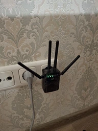 Wi-Fi репитер (усилитель) 1200Мб/с для роутера, двухдиапазонный 2.4 + 5G вай фай ретранслятор - повторитель с LAN портом - WIFI расширитель сигнала сети покрытия до 250м² фото от покупателей 2