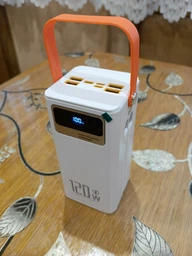 Повербанк 50000 mah 20W Super Fast Charge с LED дисплеем и быстрой зарядкой PD/QC 3 порта powerbank павербанк для телефона apple айфона iphone самсунг samsung роутера планшета универсальный с фонариком чорний фото от покупателей 7