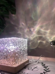 Ночник от USB куб звездное небо LED настольная RGB лампа 16 цветов для спальни и детской + пульт фото от покупателей 2