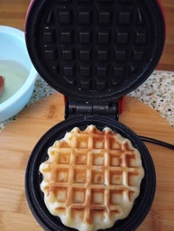 Электрическая мини вафельница XL-287 с антипригарным покрытием черная фото от покупателей 2