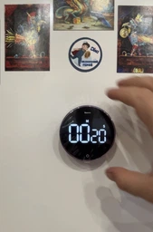 Таймер кухонний Baseus Heyo Rotation Countdown Timer, чорний фото від покупців 2