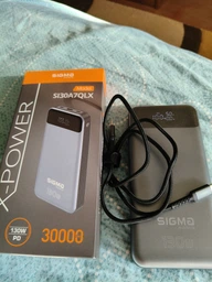 УМБ Sigma mobile X-power SI30A7QLX 30000 mAh PD130W Seamless Charging Silver (4827798479117)