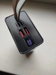 Повербанк 20000 mah 22.5W Super Fast Charge 10192 з LED дисплеєм і швидкою зарядкою PD/QC 3 порта powerbank павербанк для телефона apple айфона iphone самсунг samsung роутера планшета універсальний з ліхтариком фото от покупателей 14