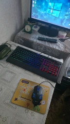 Клавіатура ігрова XTRIKE GAME KEYBOARD, Провідна геймерська клавіатур, мембранна клавіатура, клавіатура з підсвічуванням RGB + мишка ігрова у подарунок