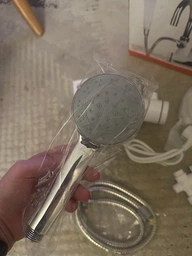 Водонагрівач проточний електричний з душовою лійкою та Led дисплей індикація нагріву BRS White фото від покупців 7