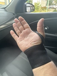 Регулируемый бандаж для запястья Hand фиксатор на руку / лучезапястный сустав для спорта на липучке, 35.5х7 см, черный (106986647)