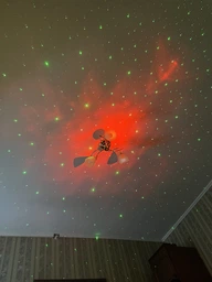 Лазерный ночник-проектор звездного неба Astronaut Star 5W 7 режимов White фото от покупателей 6