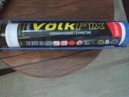 Герметик силиконовий белый 280 мл Volkfix