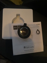Брелок-поисковый трекер Hoco E100 Graceful Intelligent Positioning Anti-Lost Device White с поддержкой Apple Find My