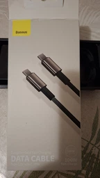 Кабель Baseus Tungsten Gold Fast Charging Data Cable Type-C to Type-C 100W 1m Black (CATWJ-01)