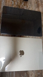 Защитный чехол-накладка Macbook Air 15.3 M2 A2941 (2023г) / M3 (2024г) A3114 / M4 (2025г) A3241 / М5 А3498 (2026г) Прозрачный с блёстками