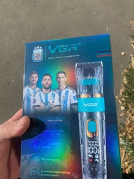 Машинка для стрижки волосся VGR V-695 LED-дисплей акумуляторна 10W Grey (3_04614)