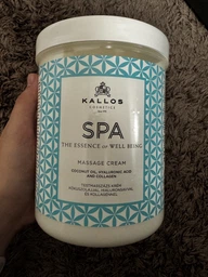 Крем для массажа тела с кокосовым маслом Kallos SPA Massage Cream 1000мл фото от покупателей 3