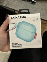 Кейс для навушників Skinarma Mecha CE AirPods 4 (SK-AP4MECCE-TEAL) Teal фото от покупателей 3