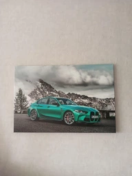 Интерьерная картина BMW M3 Sedan (G80) Competition, авто постер, 40×60 см (id7252)