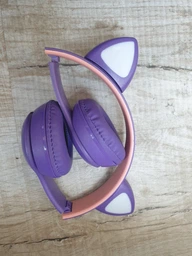 Навушники Bluetooth MDR CAT ear VZV-23M 7805 з підсвіткою, м'ятні фото від покупців 1