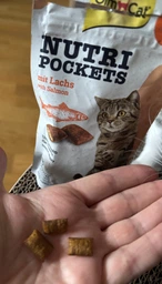 Вітамінні ласощі для котів GimCat Nutri Pockets Лосось + Омега 3 і Омега 6 60 г (повсякденний)