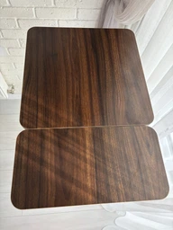 Столик для ноутбука FlexiDesk с регулировкой высоты и наклоном на колесах 60х40 см Коричневый фото от покупателей 3