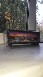 Нічник-панорама “Харків — залізобетон”, чорний (LED, Акумулятор, USB Type-C) фото от покупателей 2