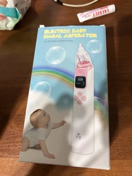 Електронний аспіратор назальний потужний для носа Electric Baby Nasal Aspirator соплеотсос електричний для новонароджених дітей з музикою білий фото від покупців 4