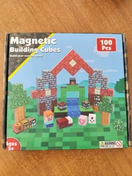 Магнітний конструктор у стилі Minecraft DCM-16 Red 100 блоків Майнкрафт дитячі конструктори для хлопчиків
