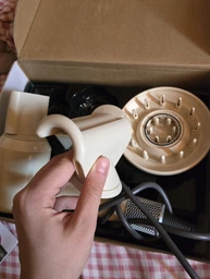 Фен для волосся професійний Super Hair Dryer 5в1 з тримачем білий + сірий фото від покупців 10
