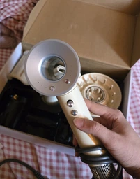 Фен для волосся професійний Super Hair Dryer 5в1 з тримачем білий + сірий фото від покупців 9