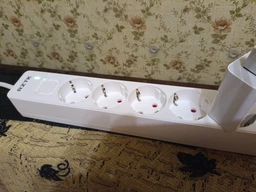 Мережевий фільтр-подовжувач RZTK Line 5100 10 м 5 розеток White