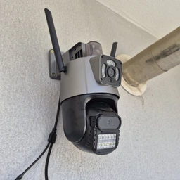 Камера видеонаблюдения Wi-Fi уличная поворотная с двумя объективами, ночным видением и датчиком движения, управлением через приложение iCSee, 4K-360 фото от покупателей 8