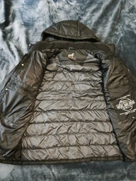 Чоловіча куртка демісезонна великого розміру UF-Fashion 67-1-скф 54 чорний