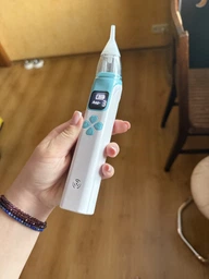 Електронний аспіратор назальний потужний для носа Electric Baby Nasal Aspirator соплеотсос електричний для новонароджених дітей з музикою білий фото від покупців 3