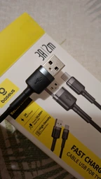 Кабель Baseus Cafule Type-C 2A 2.0 м Gray-Black (CATKLF-CG1) фото від покупців 4