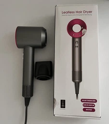 Фен для волосся Super Hair Dryer 1600 Вт + насадка концентратор, синій / золото фото від покупців 5