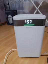 Осушувач повітря EvoAir ComfoDry 20, до 50 м², 20 л/добу, резервуар 3,8 л, датчик вологості, сушіння білизни, нічний режим, білий фото від покупців 13