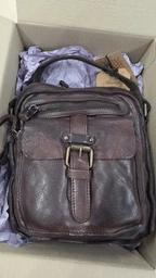 Кожаная сумка через плечо Ashwood Leather SERGIO BLK фото от покупателей 1