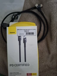 Кабель Baseus Cafule USB to Type-C 2A 2m (CATKLF-CG1) Black/Grey фото від покупців 2