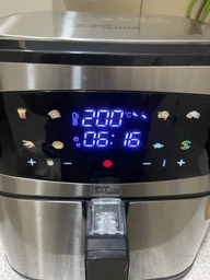 Мультипіч Zepline ZP-216 аерогриль з двома тінами Електрична фритюрниця 12л 4200Вт Таймер Чорний/Сірий фото від покупців 3