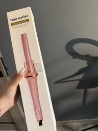 Автоматична плойка для локонів Hair Curler, електричний стайлер для завивки волосся з автоматичним обертанням, 4 температурні режими (150°, 170°, 190°, 210°), стайлер для створення локонів, рожевий, LY-884-Pink фото від покупців 9
